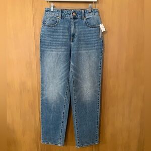 Talbots HIGH WAIST RELAXED JEANS, Calypso Wash, 6, NWT